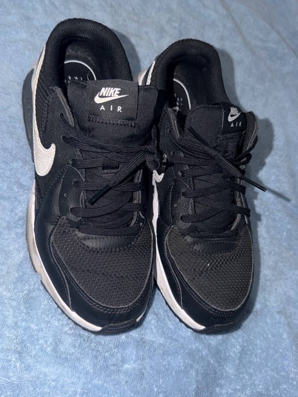 Nike Black & White Low-Top Air Sneakers